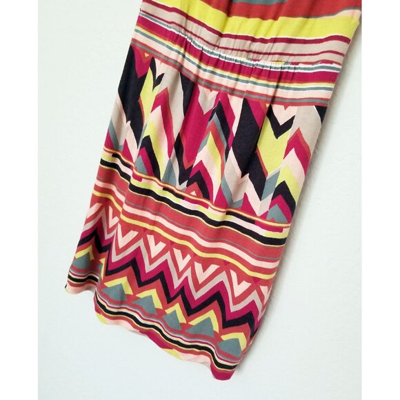 M Missoni Signature Geometric Print Sheath Dress Size 8 Multicolor Jersey Italy - Picture 7 of 12